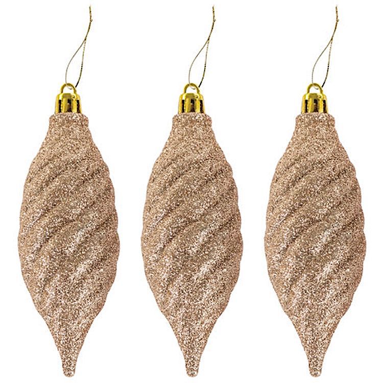 Набор украшений для ели, 39 предметов, золотистый цвет — картинка 17