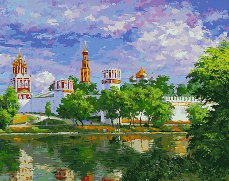 Картина по номерам «Новодевичий монастырь»