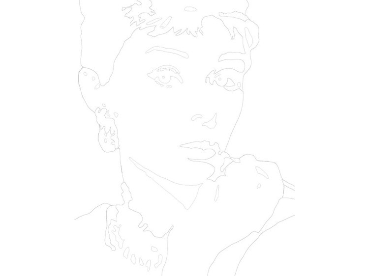 Картина по номерам «Одри Хепберн» — картинка 3