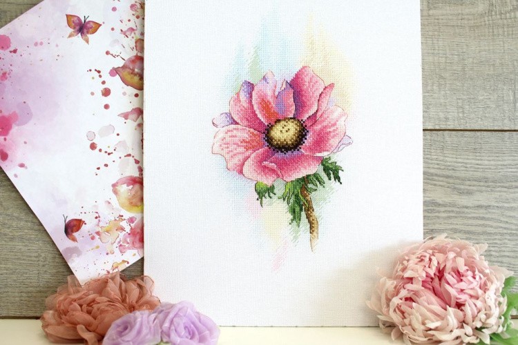 Набор для вышивания «Розовый Анемон» — картинка 3