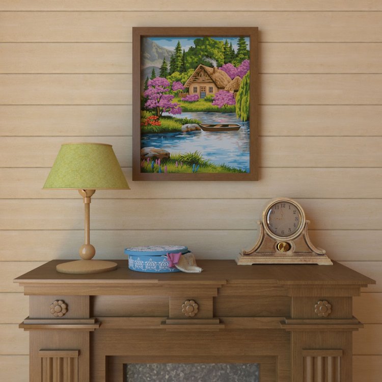 Картина по номерам по дереву «Тихая обитель» — картинка 2