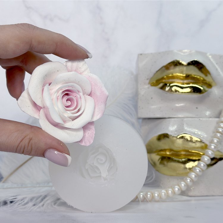 Силиконовый молд - Роза, 6x6,3см, 1 шт. — картинка 2