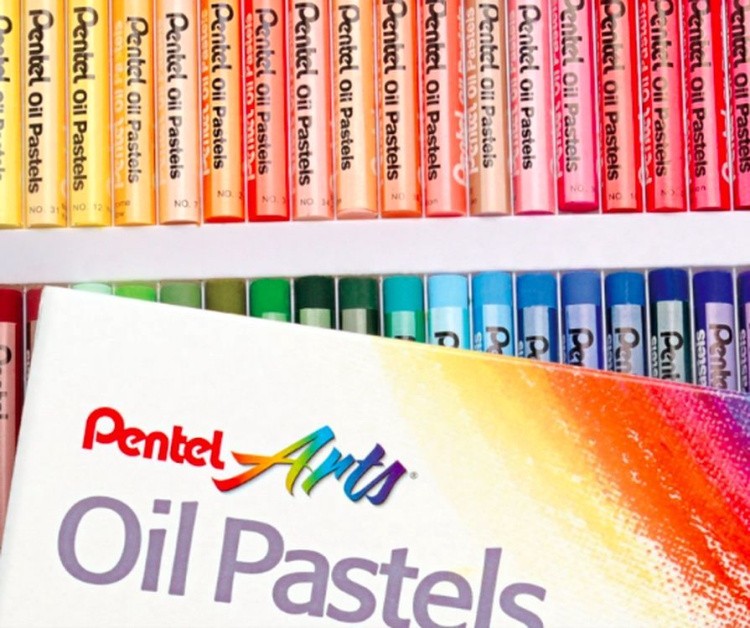 Пастель масляная, 50 цв., Pentel — картинка 3