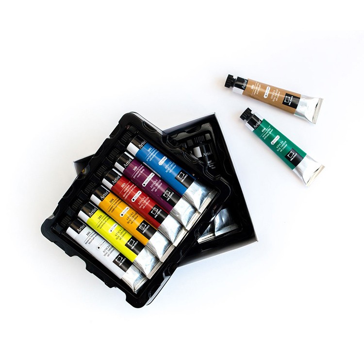 Набор масляных красок Малевичъ, тубы 20 мл, 12 цв. — картинка 4