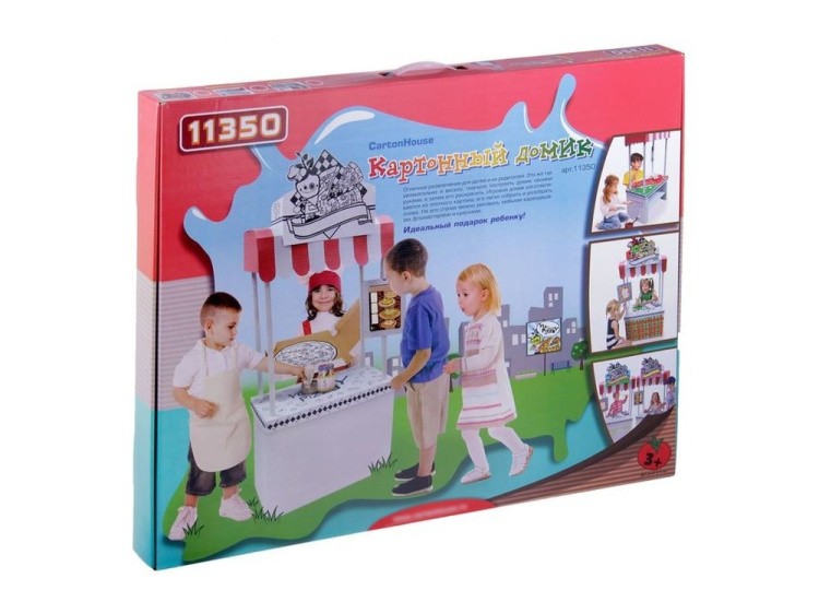 Домик из картона «Пиццерия» — картинка 3