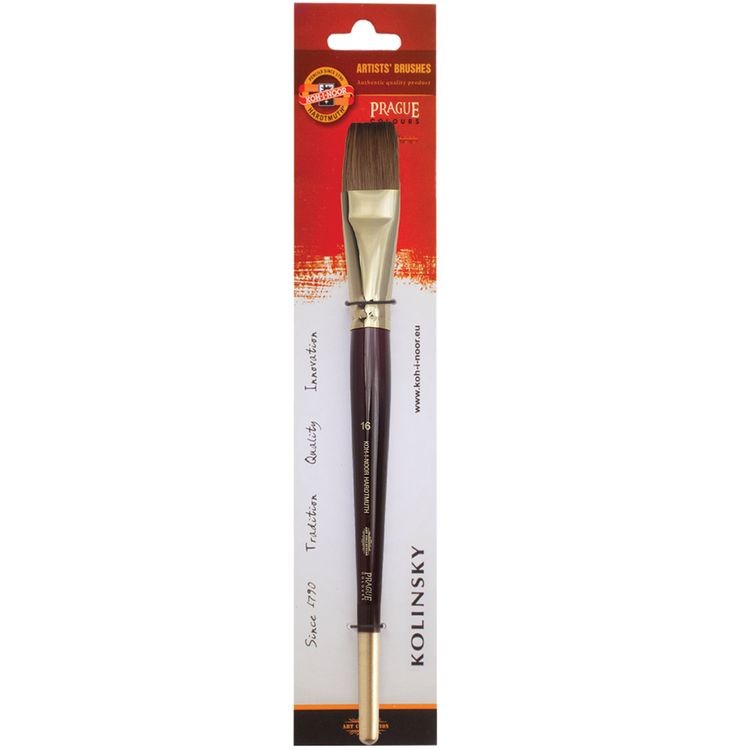 Кисть художественная KOH-I-NOOR колонок, плоская, №16 — картинка 2
