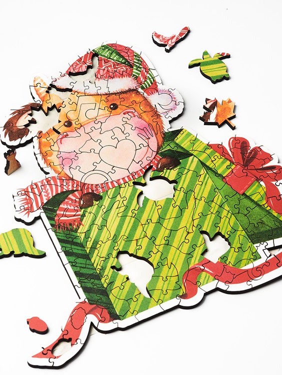 Деревянные пазлы Артвентура «Уютный подарок!» — картинка 2