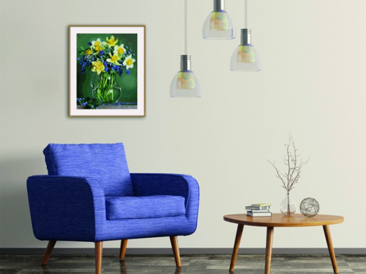 Картина по номерам «Букет весенних цветов» — картинка 4