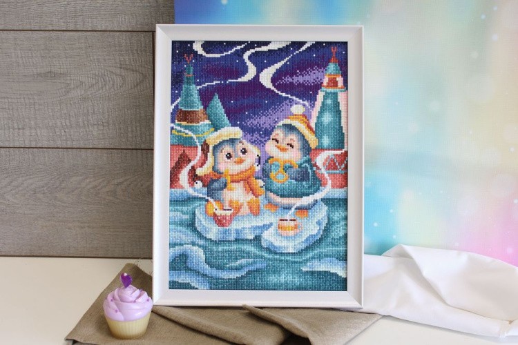 Алмазная вышивка «Тёплая беседа» — картинка 3