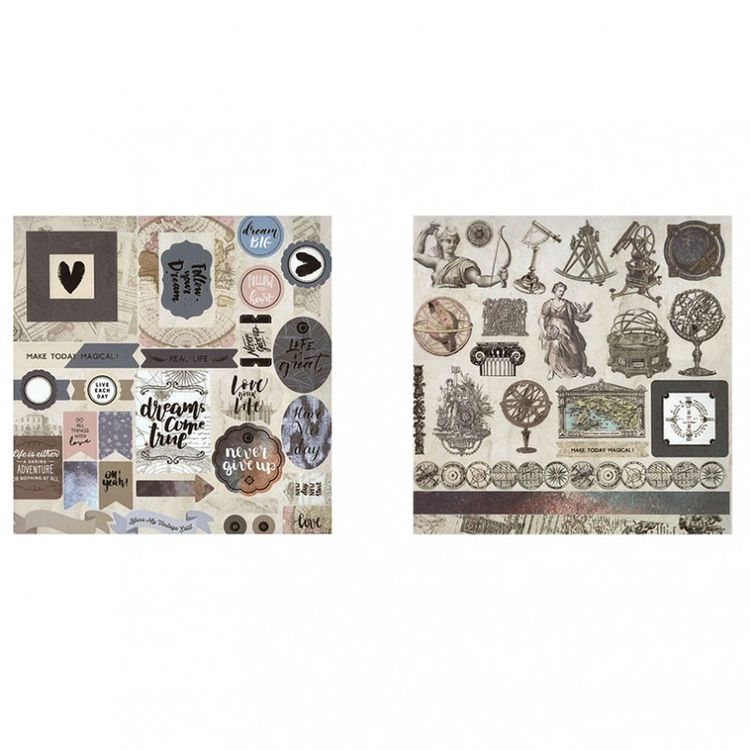 Набор бумаги для скрапбукинга «Теплые сумерки» 30,5x30,5 см — картинка 18