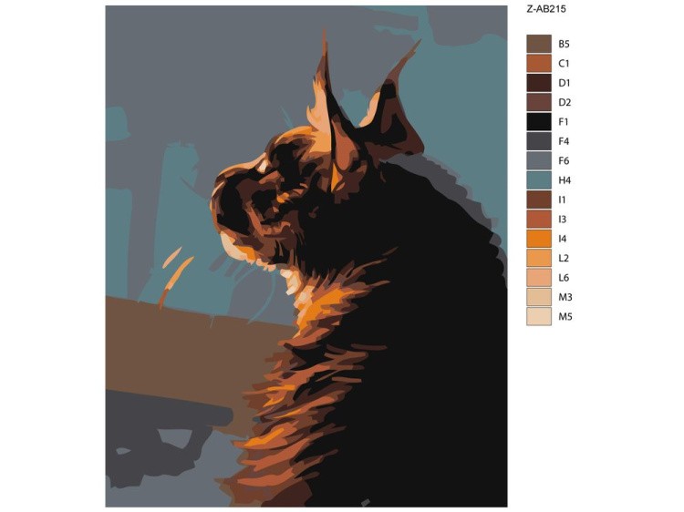 Картина по номерам «Рысь» — картинка 2
