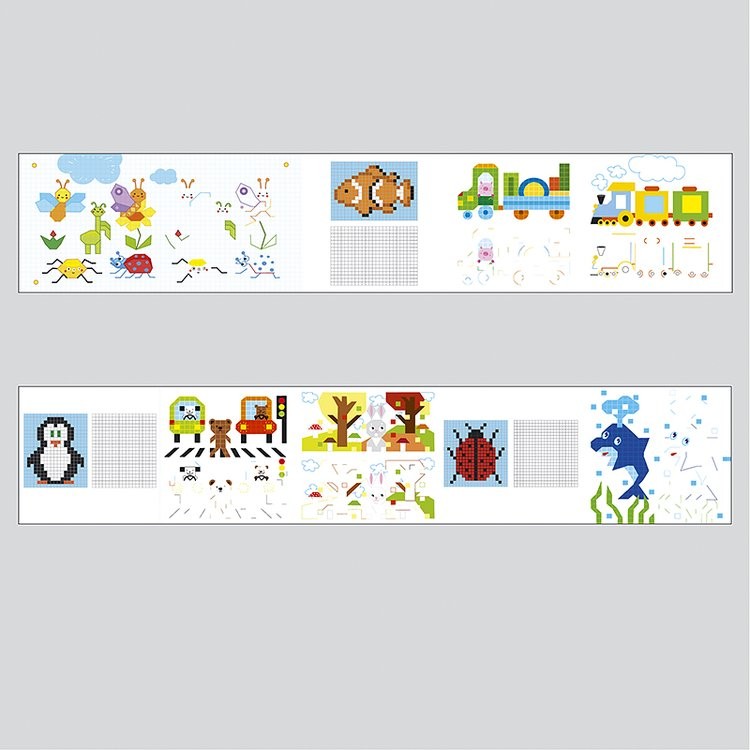 Плакат-раскраска «Занимательный рулончик. Раскраски по номерам» — картинка 3