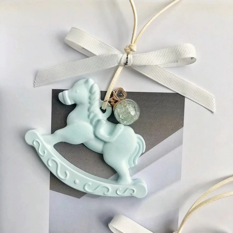 Силиконовый молд - Елочная игрушка лошадка, 21,5x17,5см, 1 молд — картинка 3