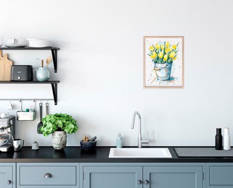 Картина по номерам «Весенние тюльпаны» — картинка 5