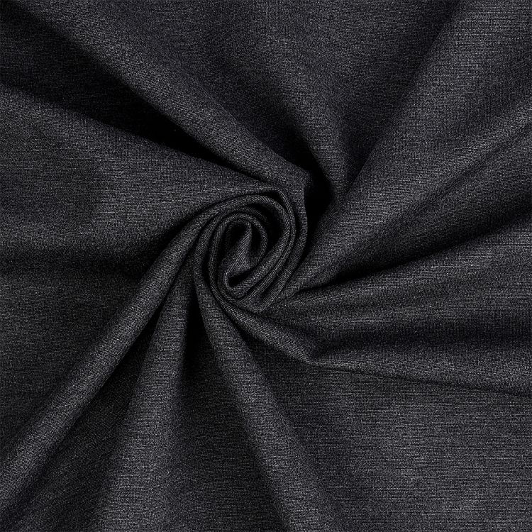 Ткань Джерси, 1 м x 155 см, 350 г/м², цвет: серый меланж, TBY
