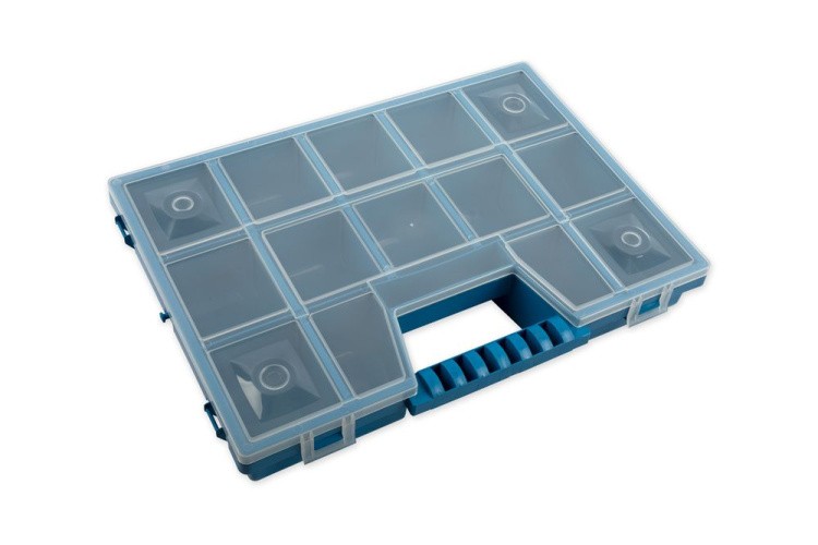 Коробка для швейных принадлежностей, пластик, цвет: синий, 35,5x31x6 см, Gamma