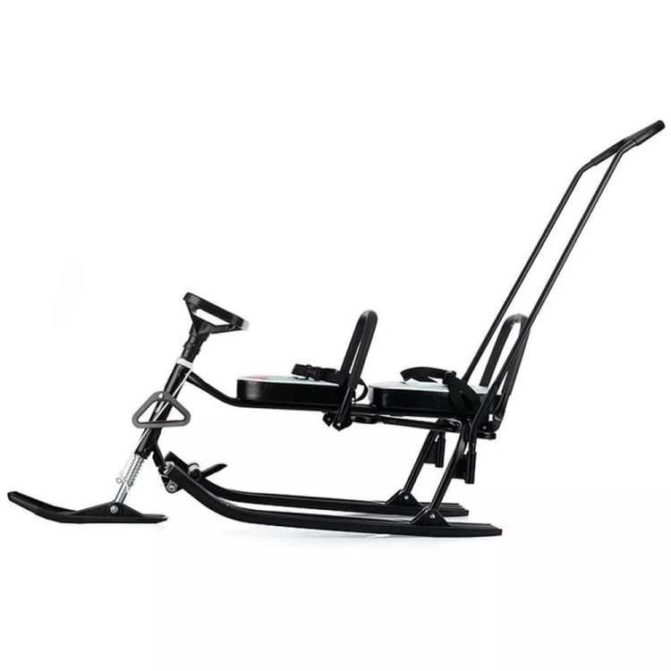 Снегокат детский 505 TWINS BABY PUSH со спинкой для двоих — картинка 9