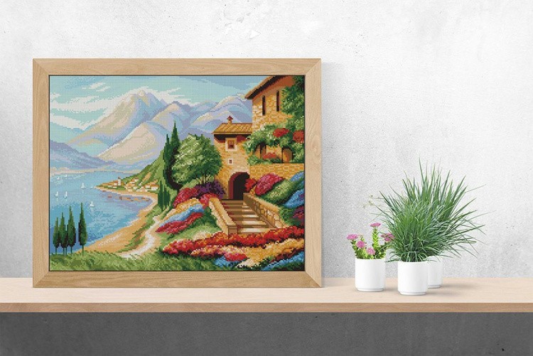 Алмазная вышивка «На морском побережье» — картинка 2