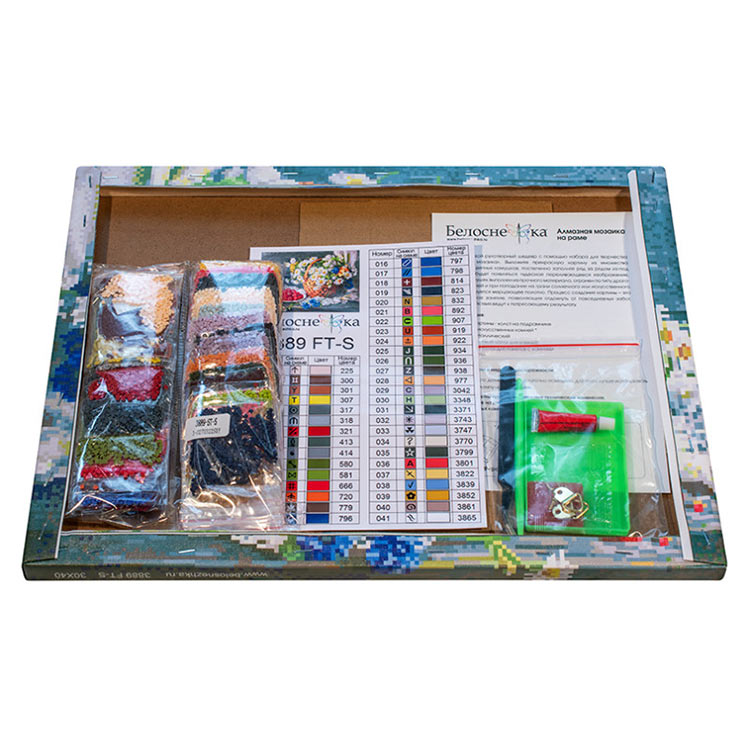 Алмазная вышивка «Натюрморт с малиной» — картинка 3