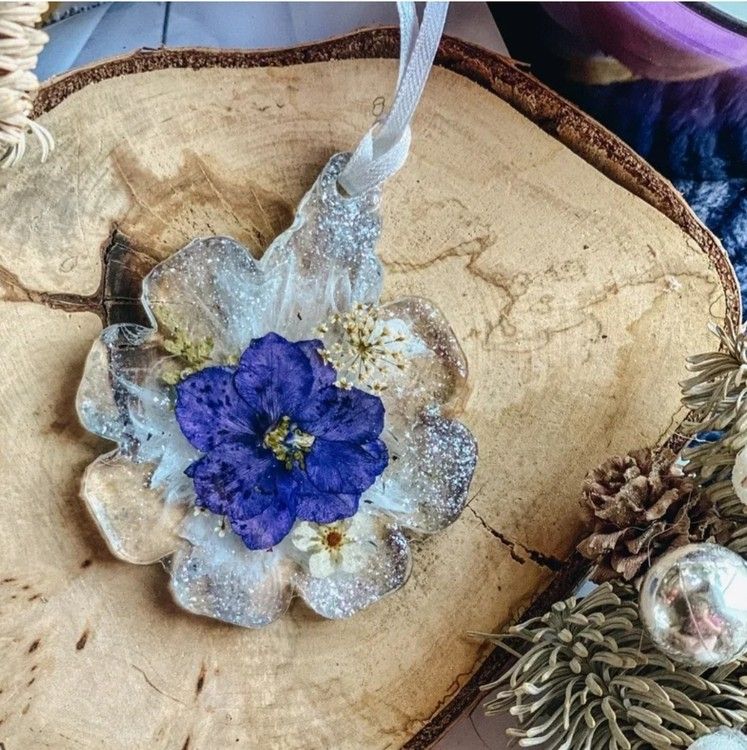 Елочная игрушка Снежинка №6 - Силиконовый молд, ResinArt — картинка 4