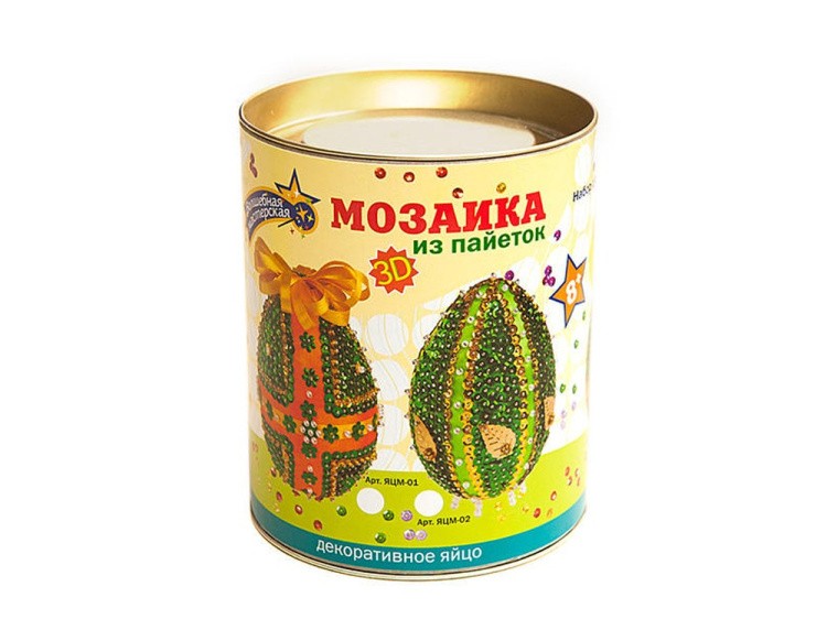 Объемная фигурка из пайеток «Декоративное яйцо» — картинка 2