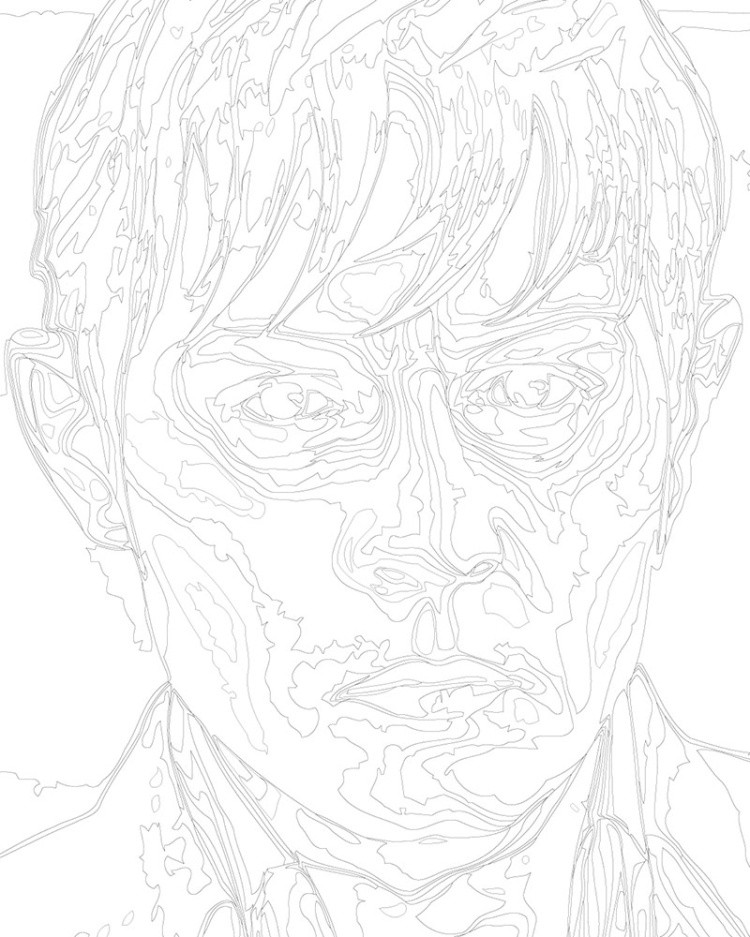 Картина по номерам «Мрачные тени: актер Джонни Депп вампир» — картинка 3