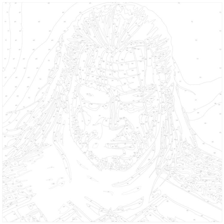 Картина по номерам «Грозный Геральт» — картинка 3