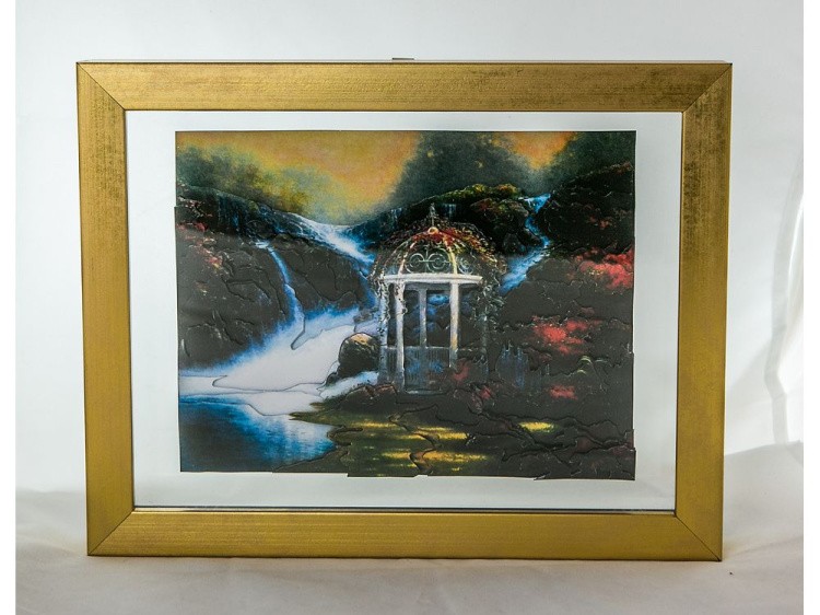 Рамка-аквариум с прозрачным дном для папертоли — картинка 2