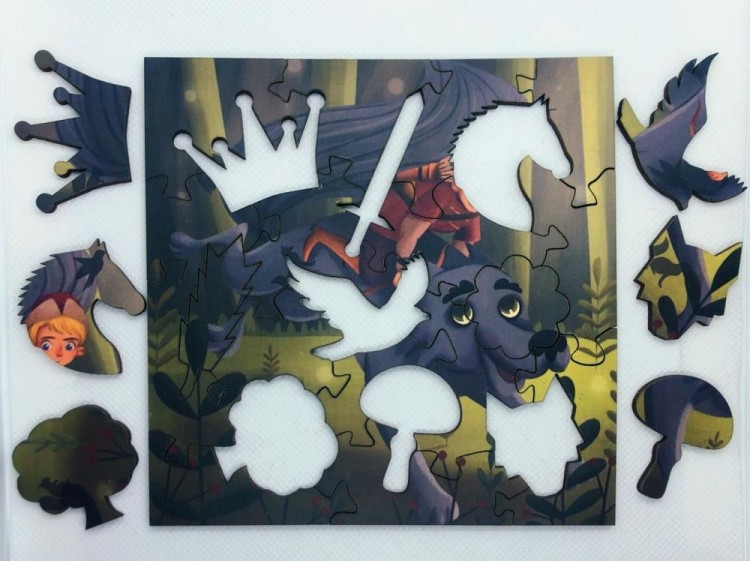 Деревянные пазлы Mr.Puzz «Иван Царевич и Серый волк» — картинка 4