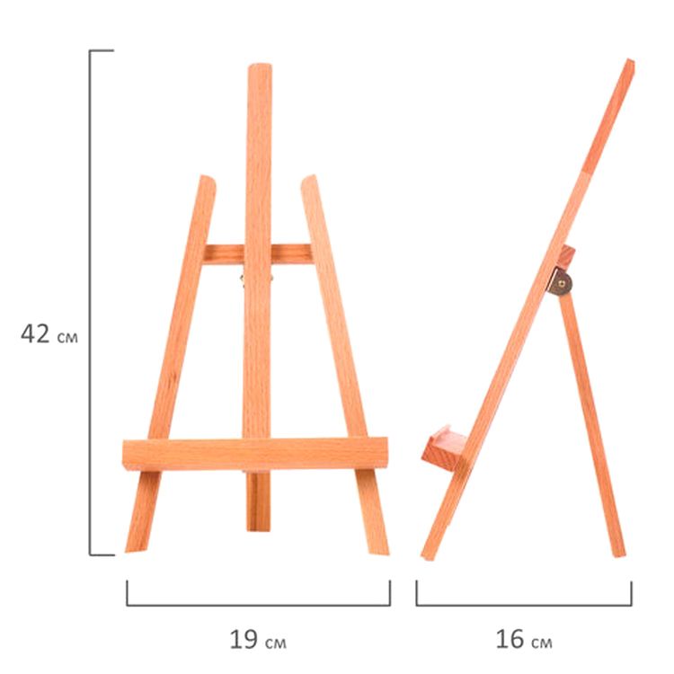 Мольберт настольный BRAUBERG ART CLASSIC, бук, высота холста 30 см — картинка 10