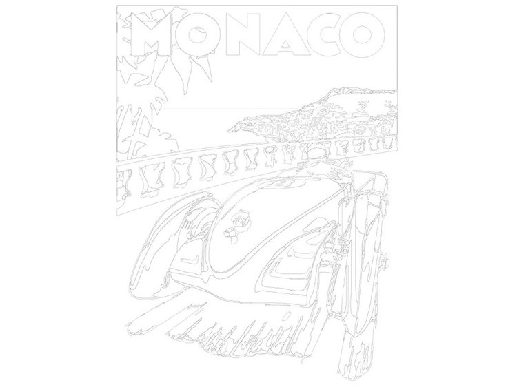 Картина по номерам «Скоростной болид» — картинка 3