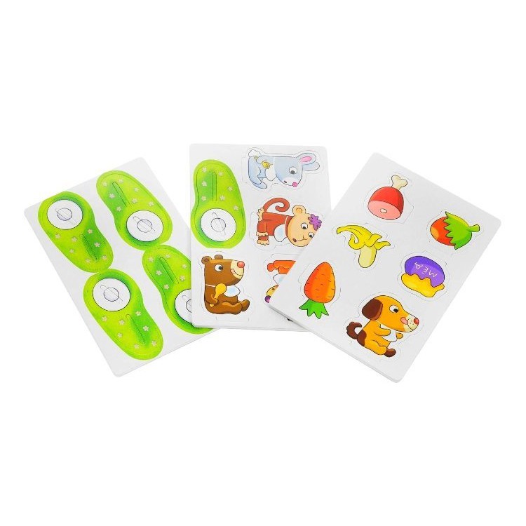 Настольная игра: парные 3D-пазлы для детей «Хочу кушать» — картинка 4