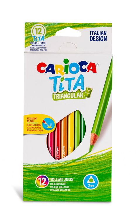 Карандаши цветные пластиковые «Tita», 12 цв., Carioca