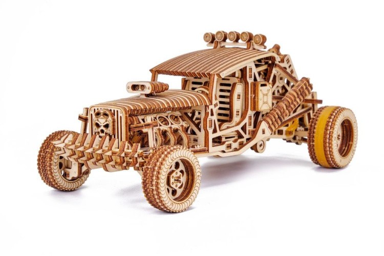 Механическая сборная модель из дерева «Безумный Багги», Wood Trick