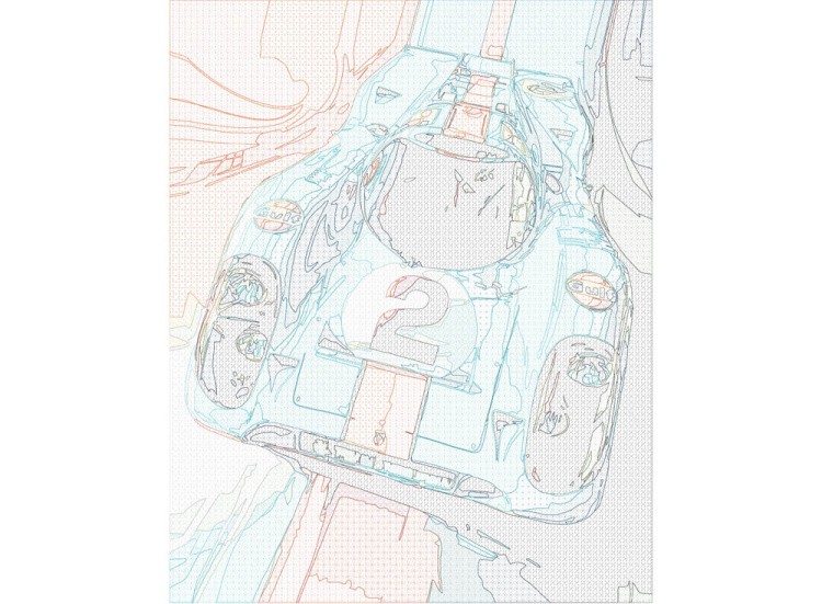 Картина по номерам «Порше 917» — картинка 3