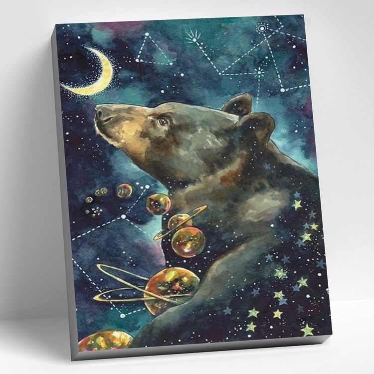 Картина по номерам «Медведь мечтатель»