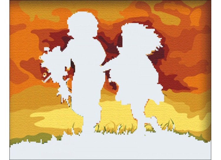 Алмазная вышивка «Детство» — картинка 2