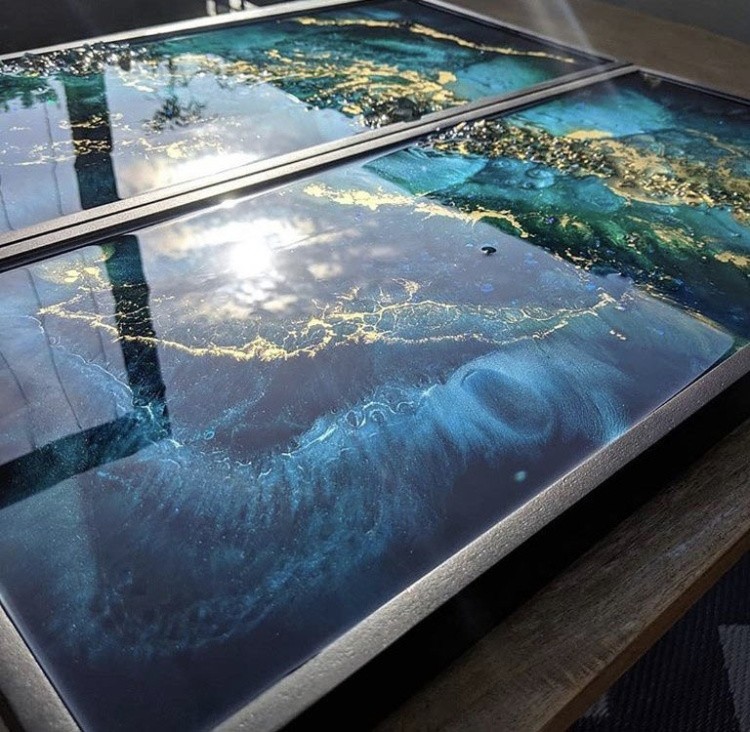 Набор для создания картины эпоксидной смолой Resin Art Space 30x50, Art Blong — картинка 3