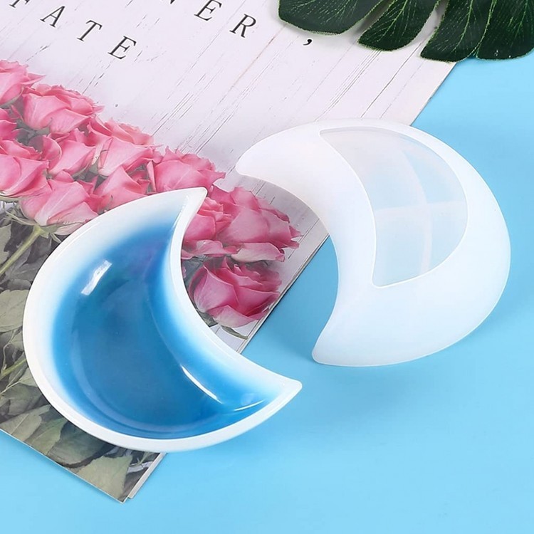 Силиконовый молд - Блюдо Луна, 11,7х7см — картинка 4