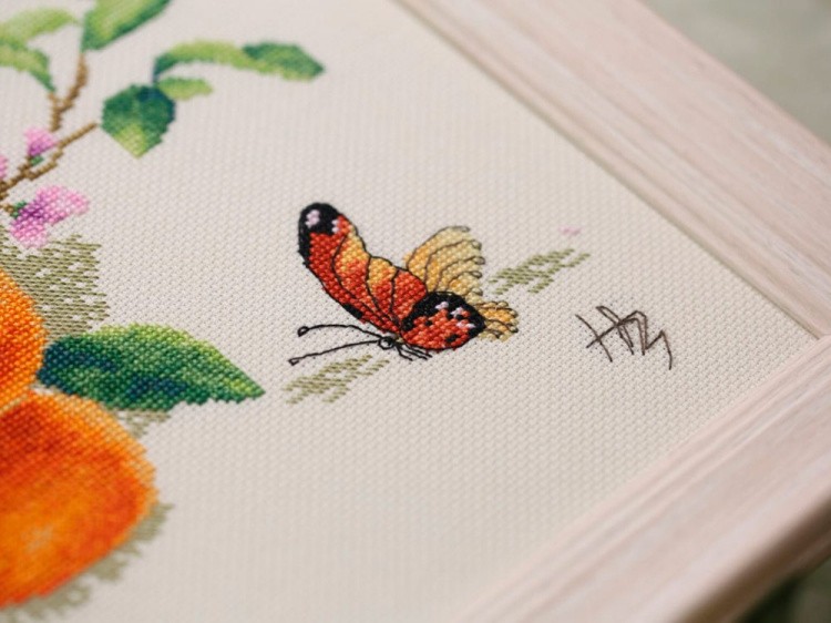 Набор для вышивания «Веточка мандарина» — картинка 3