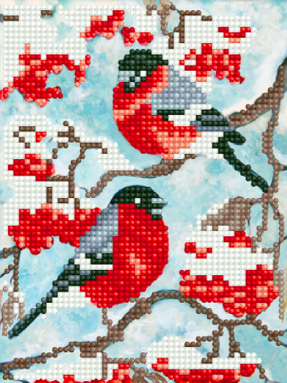 Алмазная вышивка «Вестники зимы» — картинка 2