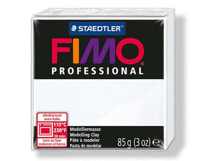 Полимерная глина FIMO Professional, цвет: белый, 85 г