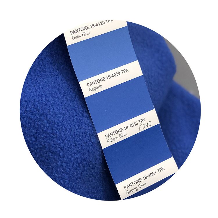 Ткань флис 2-х сторонний, 10 м, ширина 150 см, 190 г/м², цвет: F340 василек, TBY — картинка 3