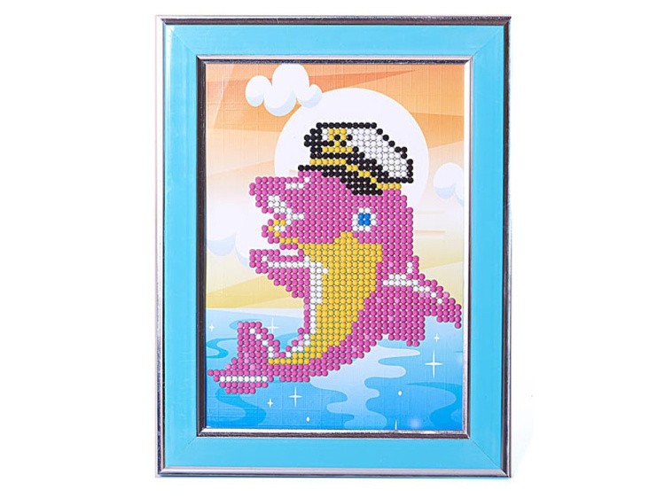 Алмазная вышивка «Дельфин-моряк» — картинка 2