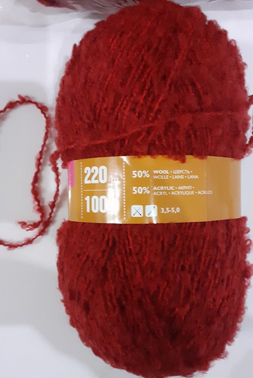 Пряжа Семеновская пряжа Curly (215), георгин, 5 шт. по 100 г — картинка 2