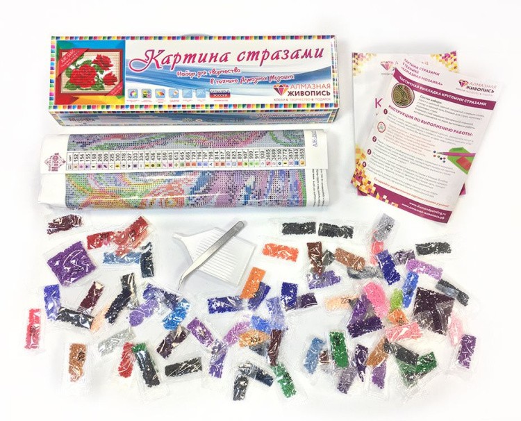 Алмазная вышивка «Молодая роза» — картинка 2