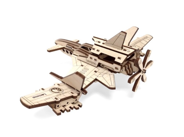 Деревянный конструктор 3D «Cамолет Стакс-2Н», Lemmo — картинка 2