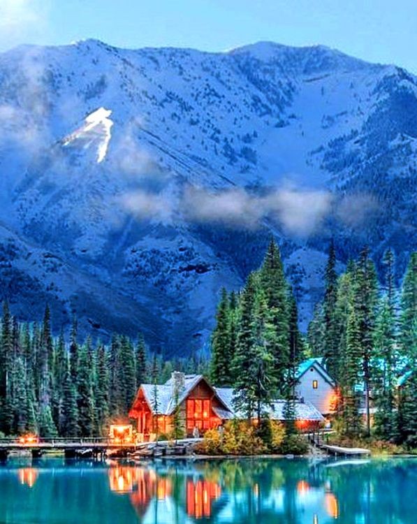 Алмазная вышивка «Домик в горах» — картинка 2