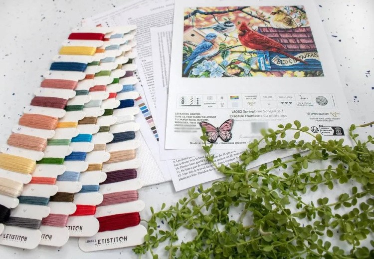 Набор для вышивания «Springtime Songbirds (Весенние певчие птицы)» — картинка 3