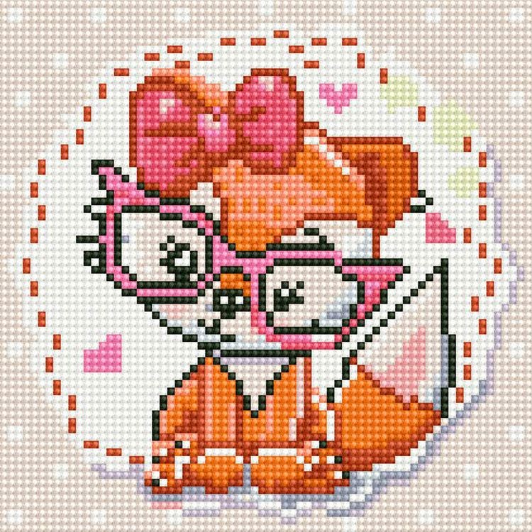 Алмазная вышивка «Хитрый лисёнок» — картинка 2